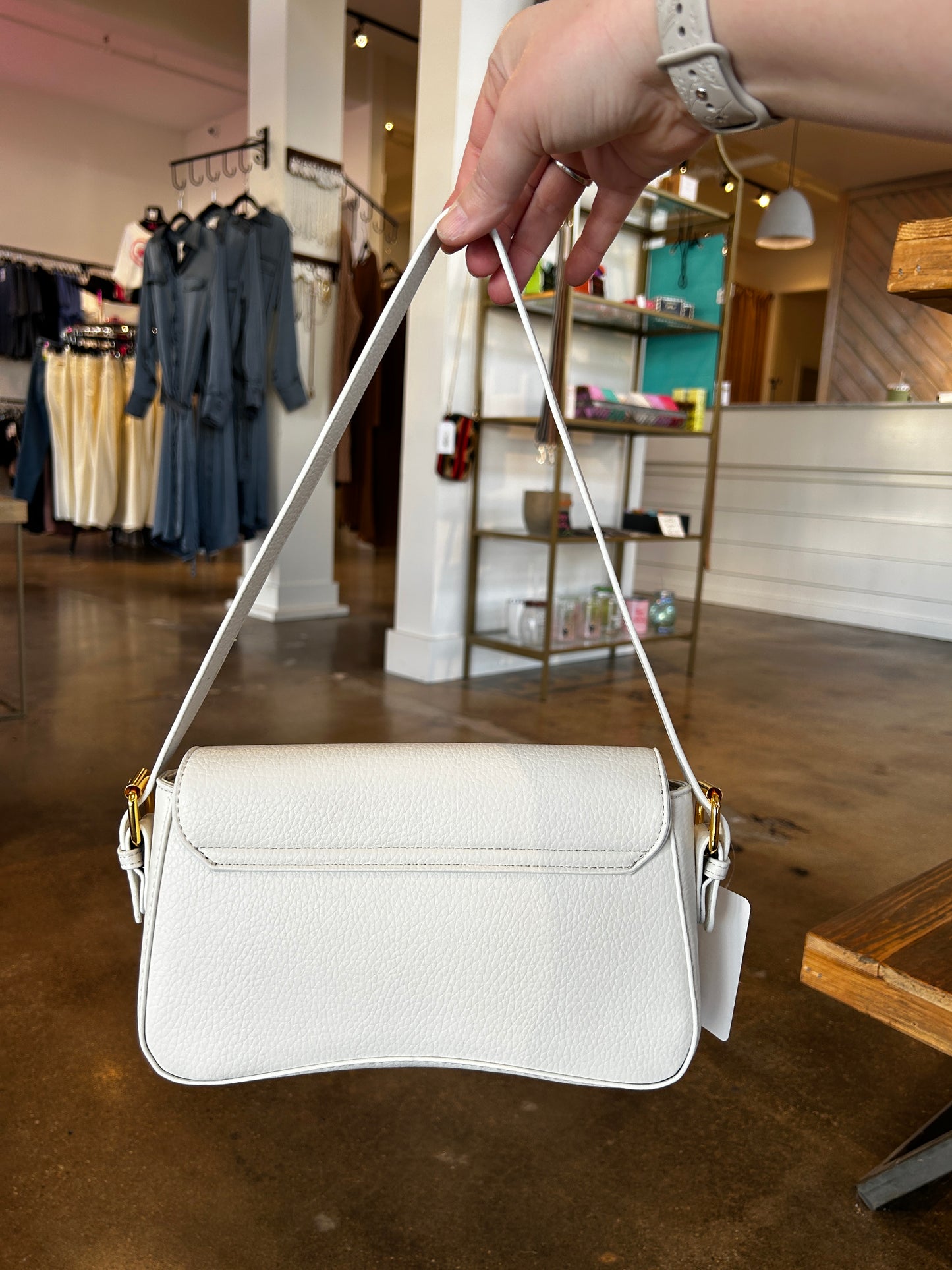 Riley Shoulder Bag in White