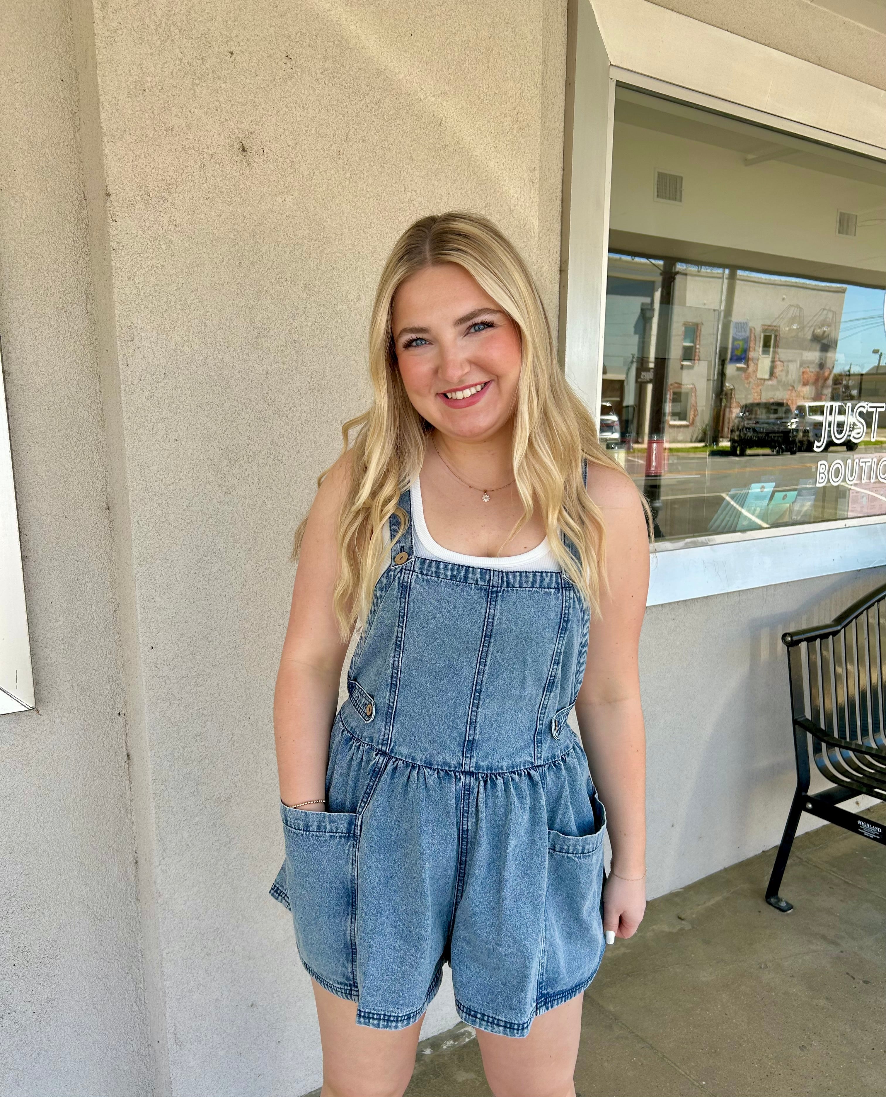 Hello Lovely Overall Romper