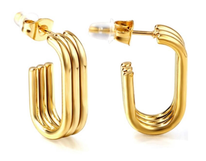 Triple C Hoop Earrings