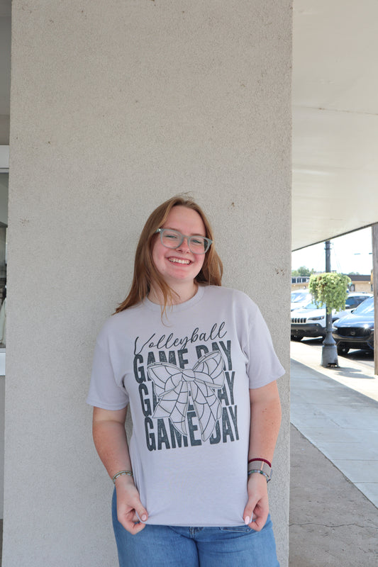 Volley Game Day Bow Tee