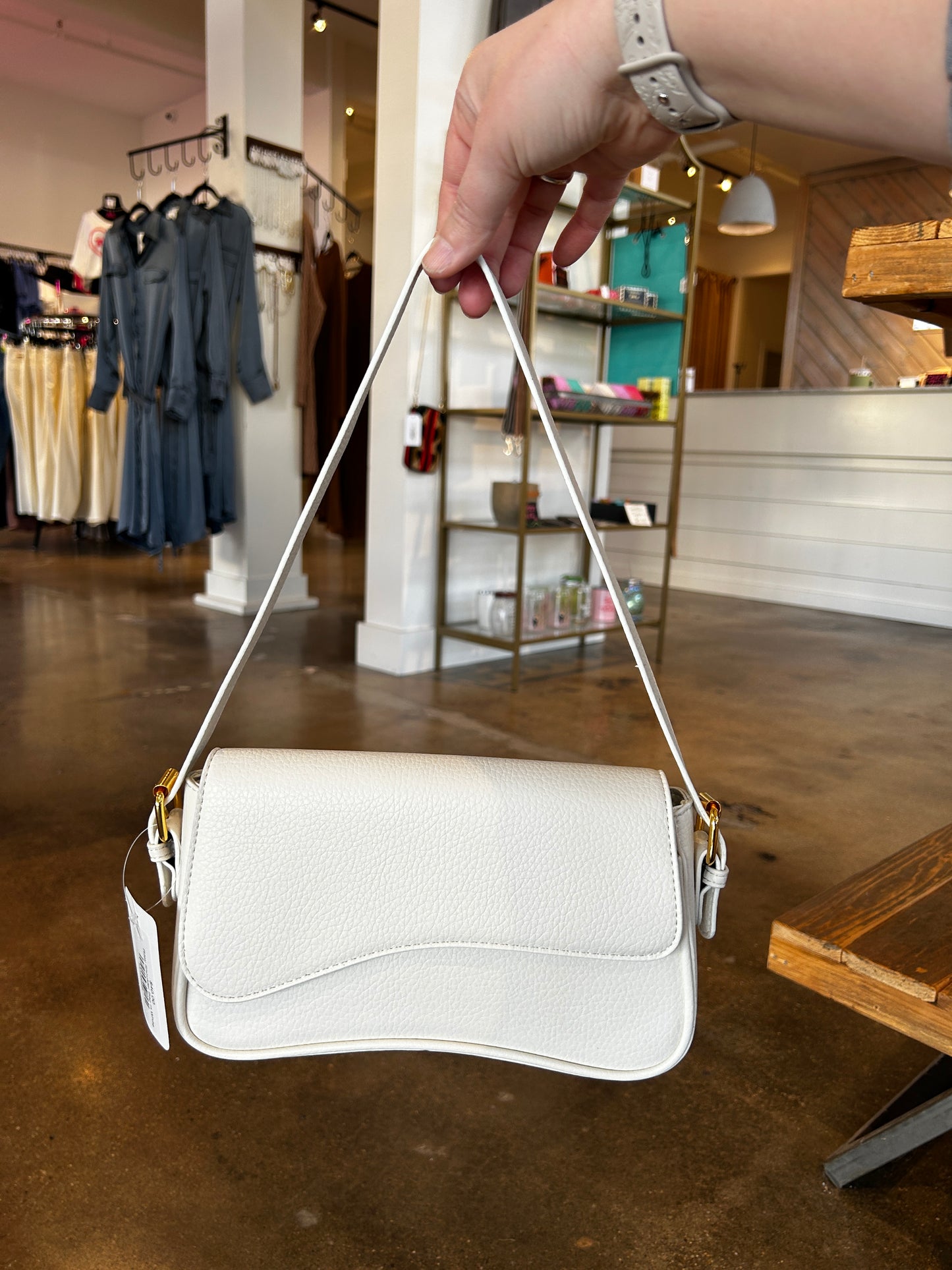 Riley Shoulder Bag in White