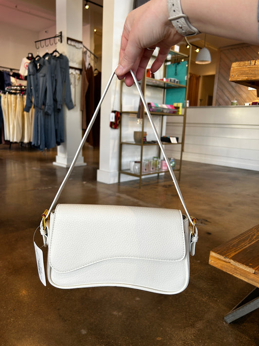 Riley Shoulder Bag in White