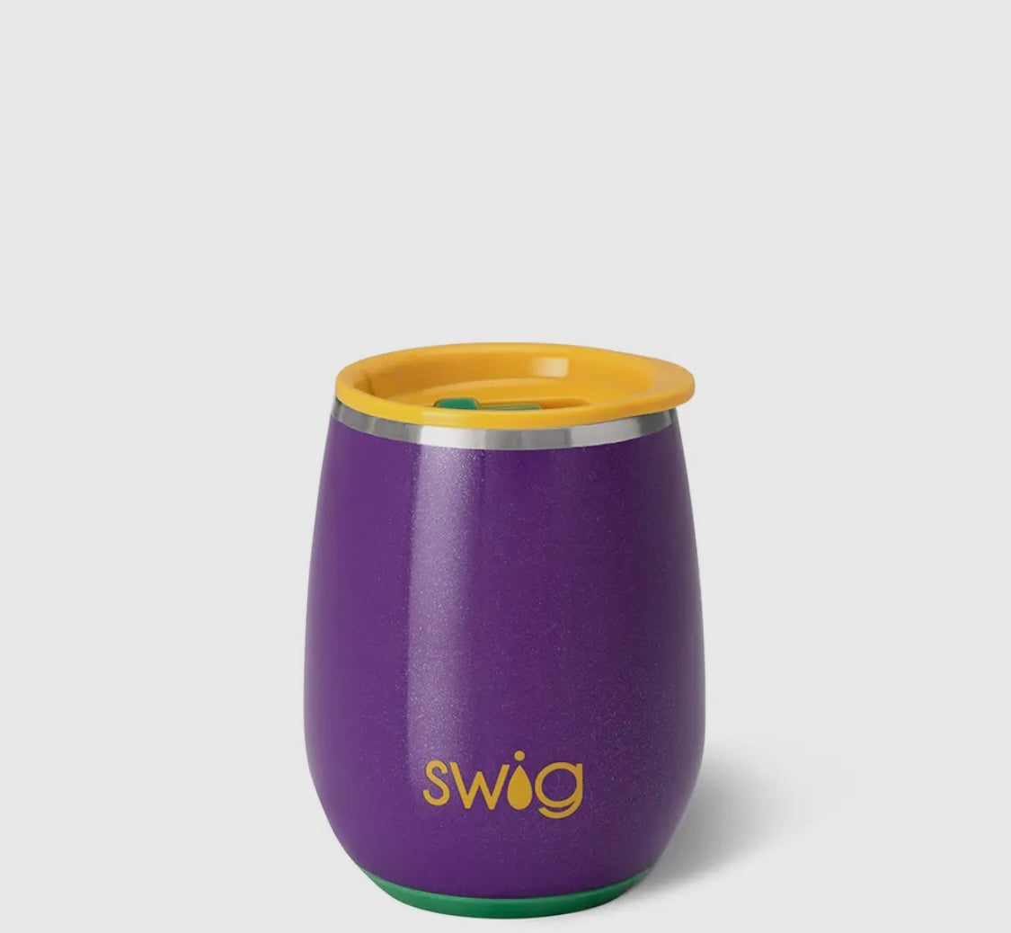 Pardi Gras Wine Tumbler