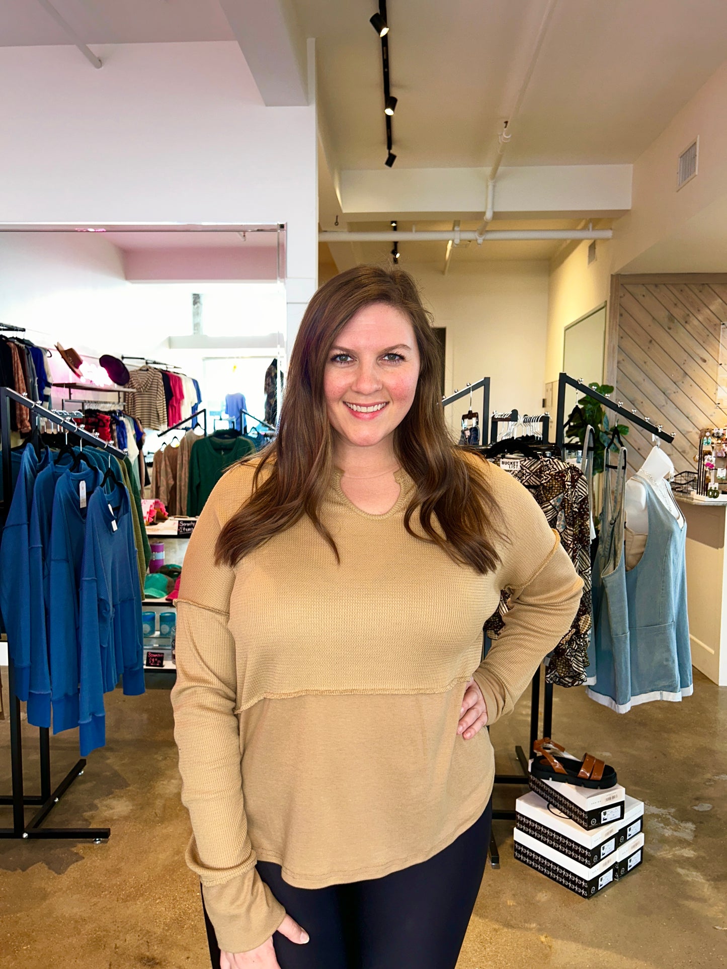 About Tomorrow Top- Khaki