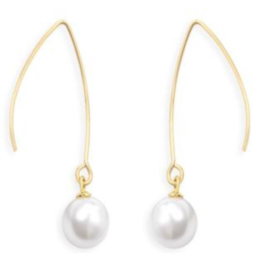 Dangle Pearl Pull Earrings