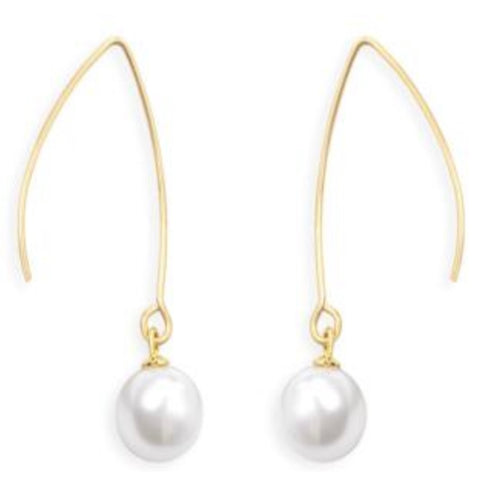 Dangle Pearl Pull Earrings