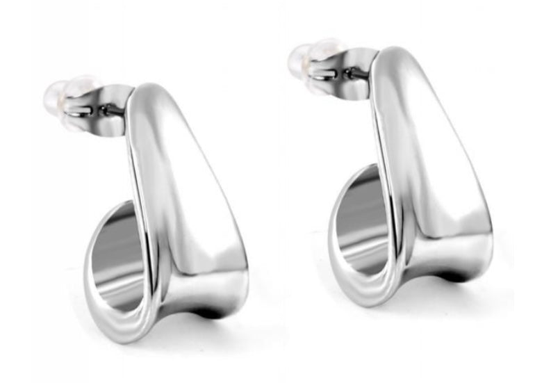 Elegant Stud Earrings- Silver