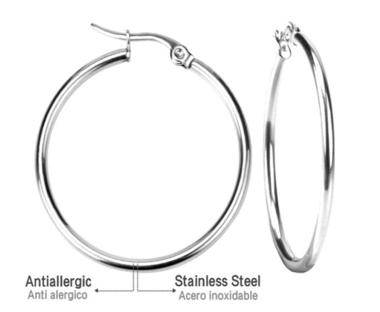 Basic Silver Hoops