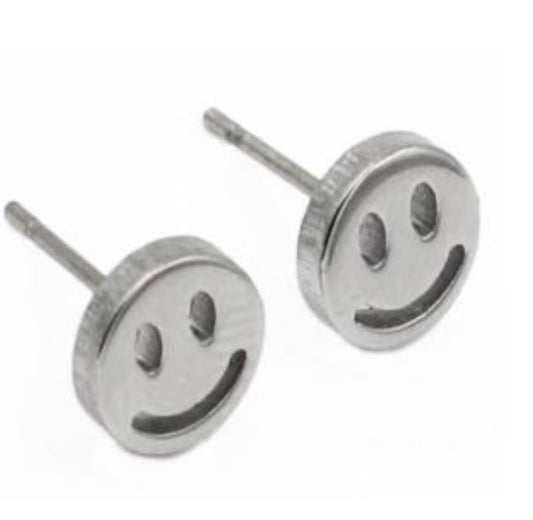 Smiley Face Stud Earrings