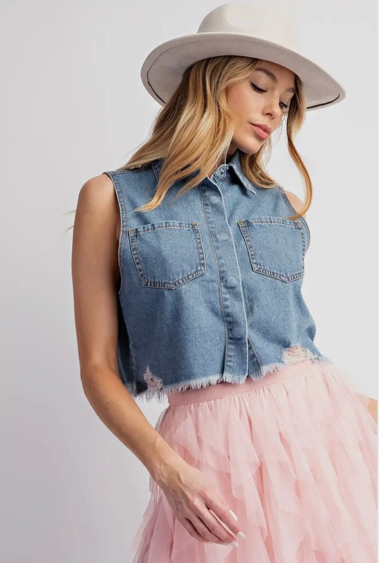 Rodeo Rebel Denim Top