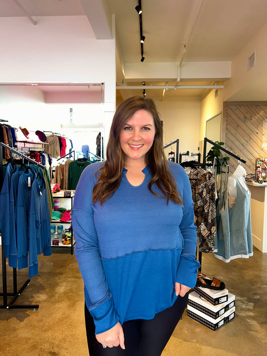 About Tomorrow Top- Blue