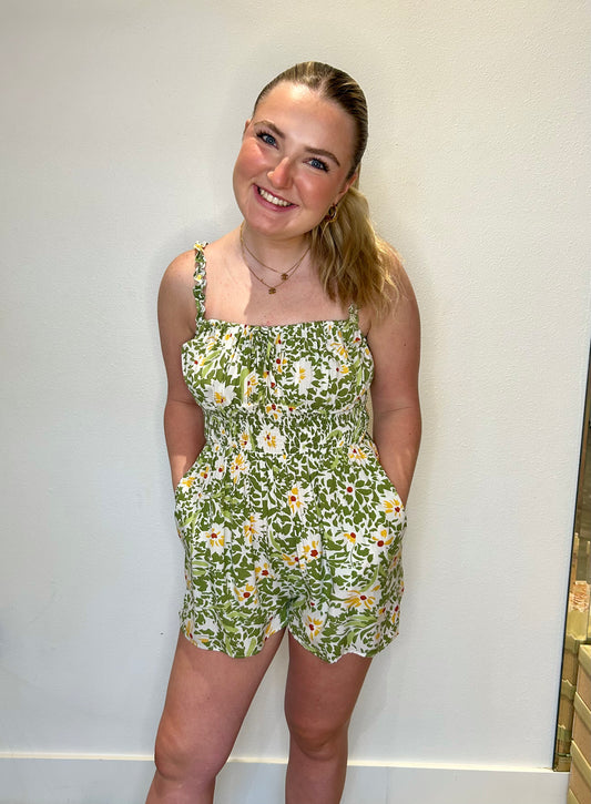 Olivia Floral Romper