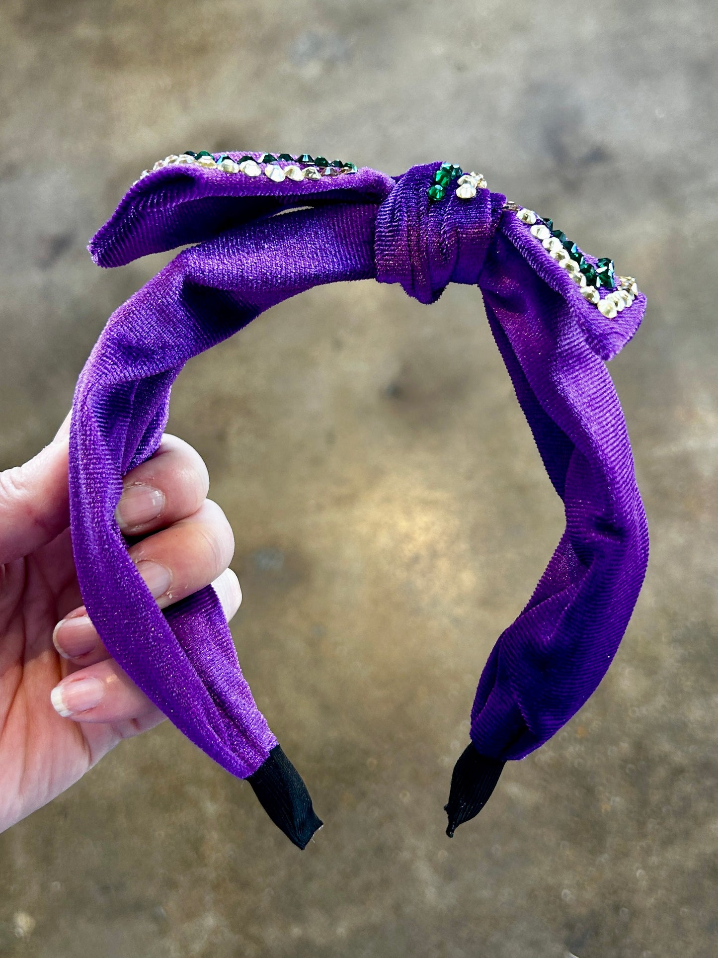 Mardi Gras Bow Headband