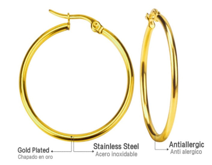 Basic Gold Hoops