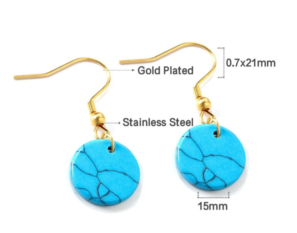 Circle Drop Earrings