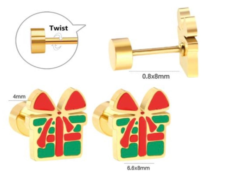 Screw Christmas Earrings