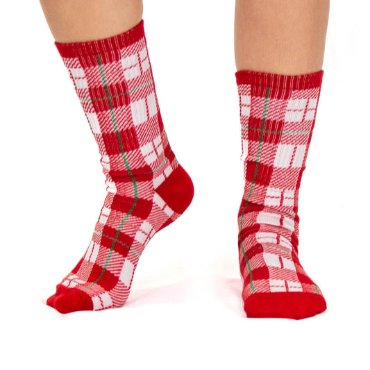 Holiday Plaid Festive Socks