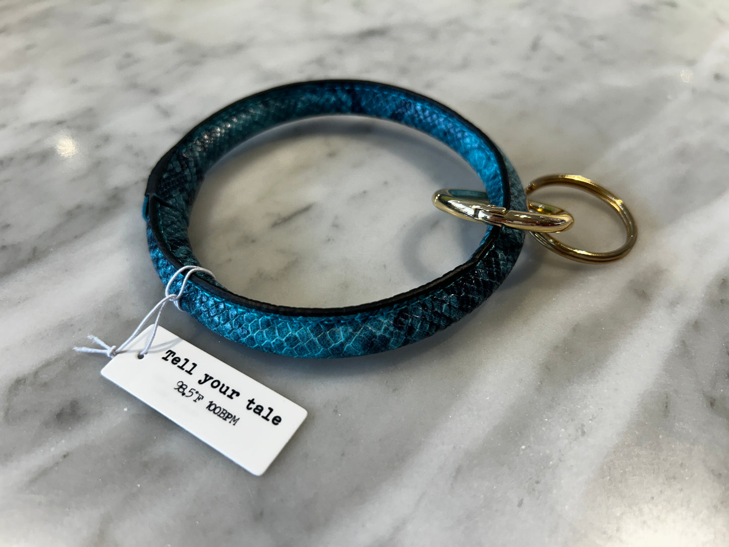 Round Wristlet Keychain