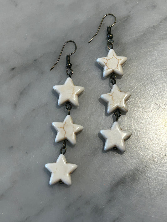 Triple Star Earrings