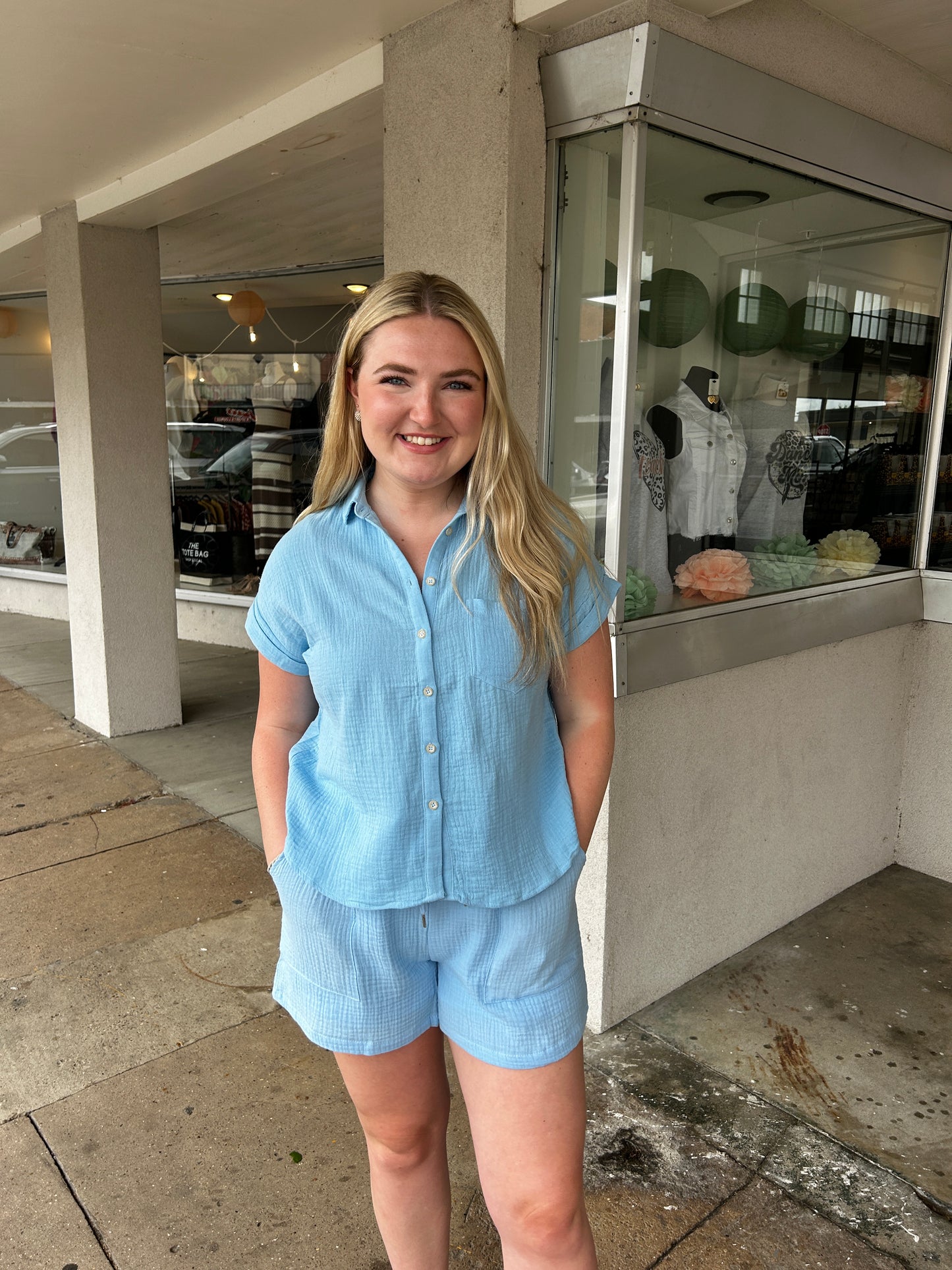 Breezy Babe Button-Down Top