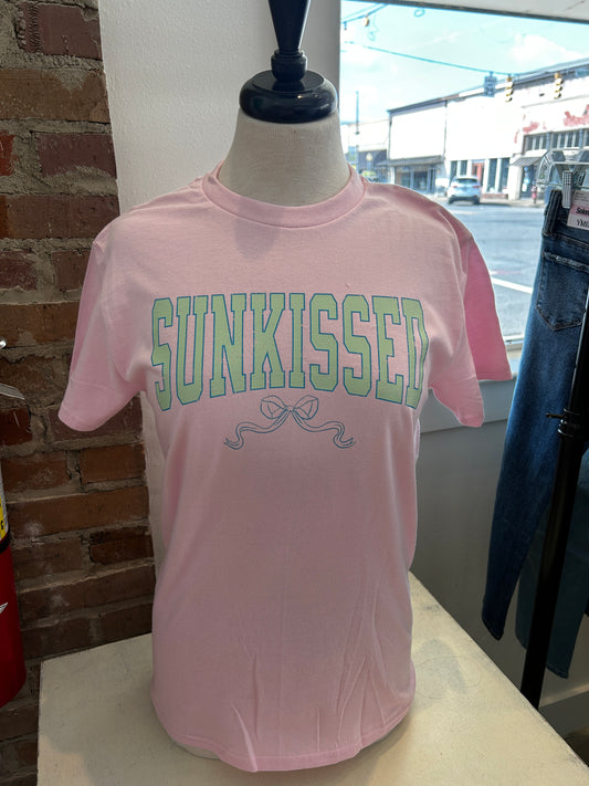 Sun-kissed Pink/Green Tee