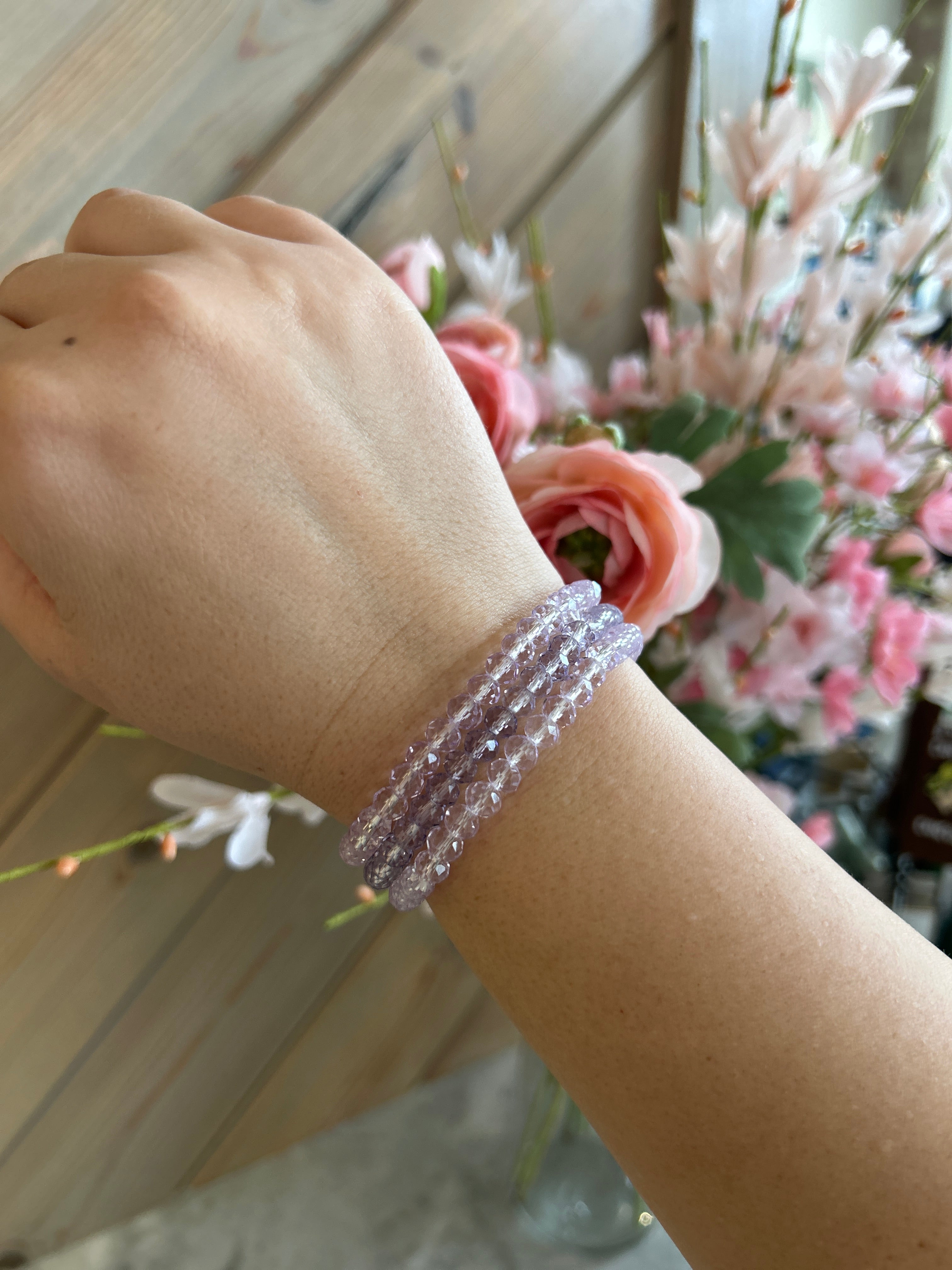 Sweet Pea Bracelet Set- Purple