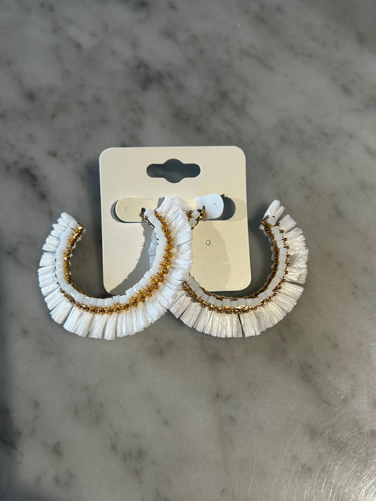 Wh&Gld Hoop Earrings