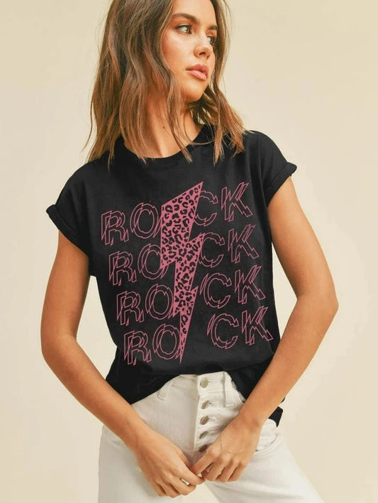 Pink Rock Graphic Tee