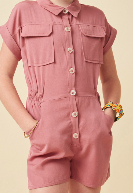 Hayden Button Down Romper Hayden Button Down Romper