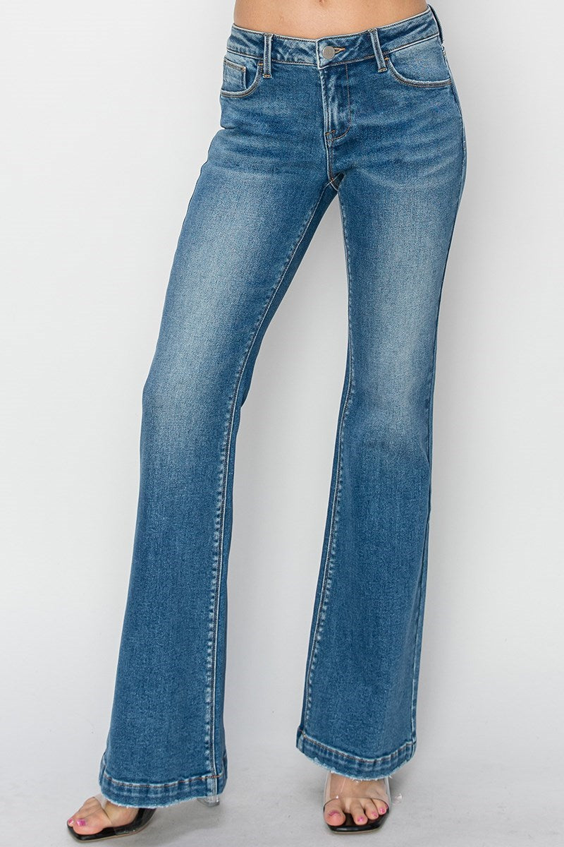 Low Rise Flare Jeans