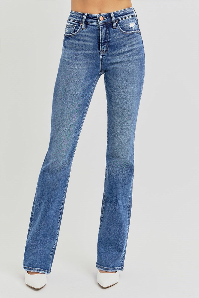 High Rise-Straight Jeans