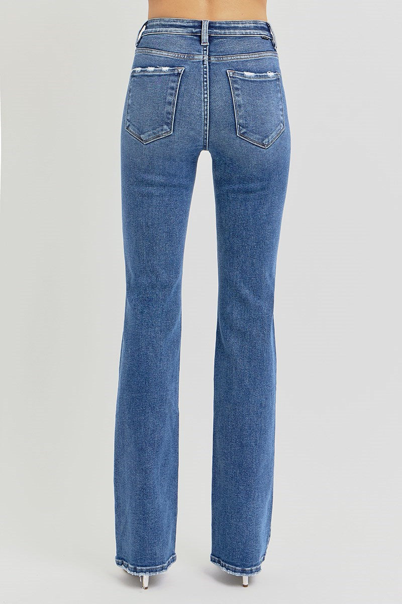 High Rise-Straight Jeans