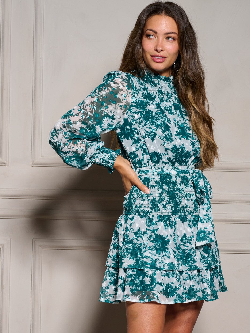 So You Say Floral Dress