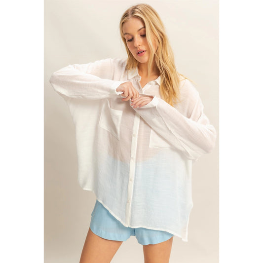 Something Good Blouse-White