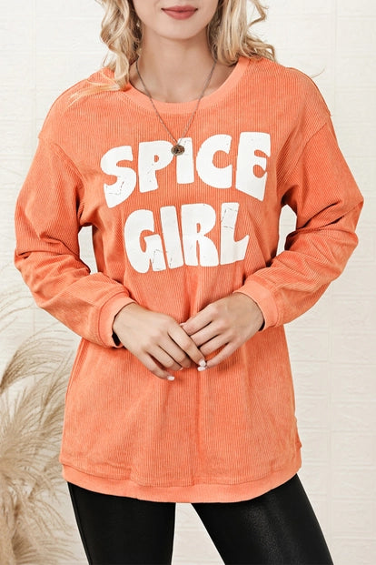 Spice Girl Ribbed Sweartshirt