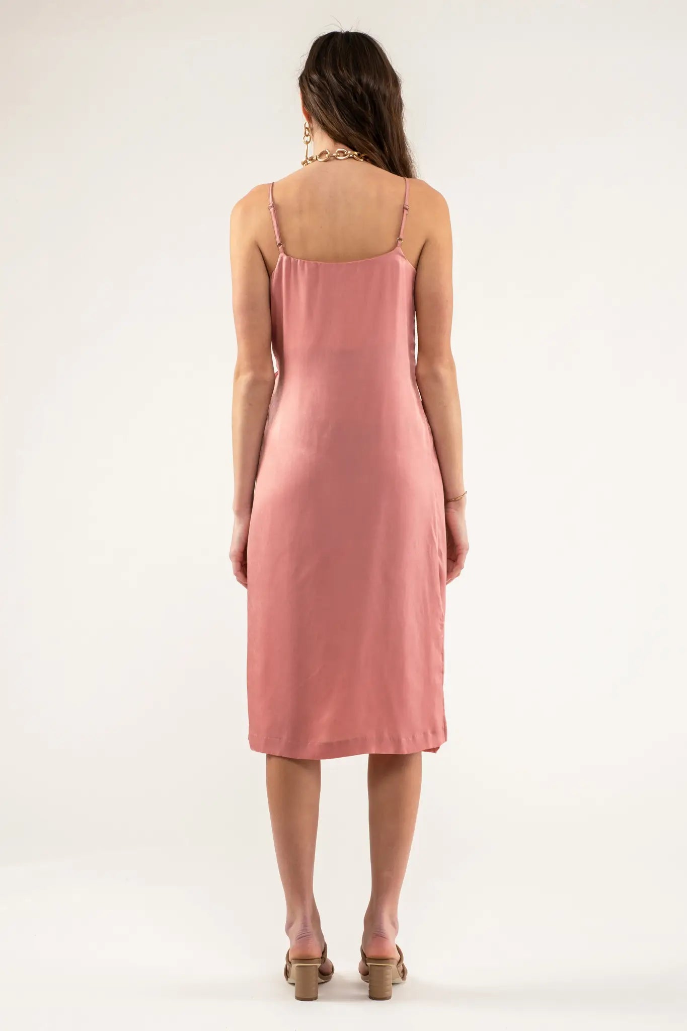 Stunner In Satin Dress