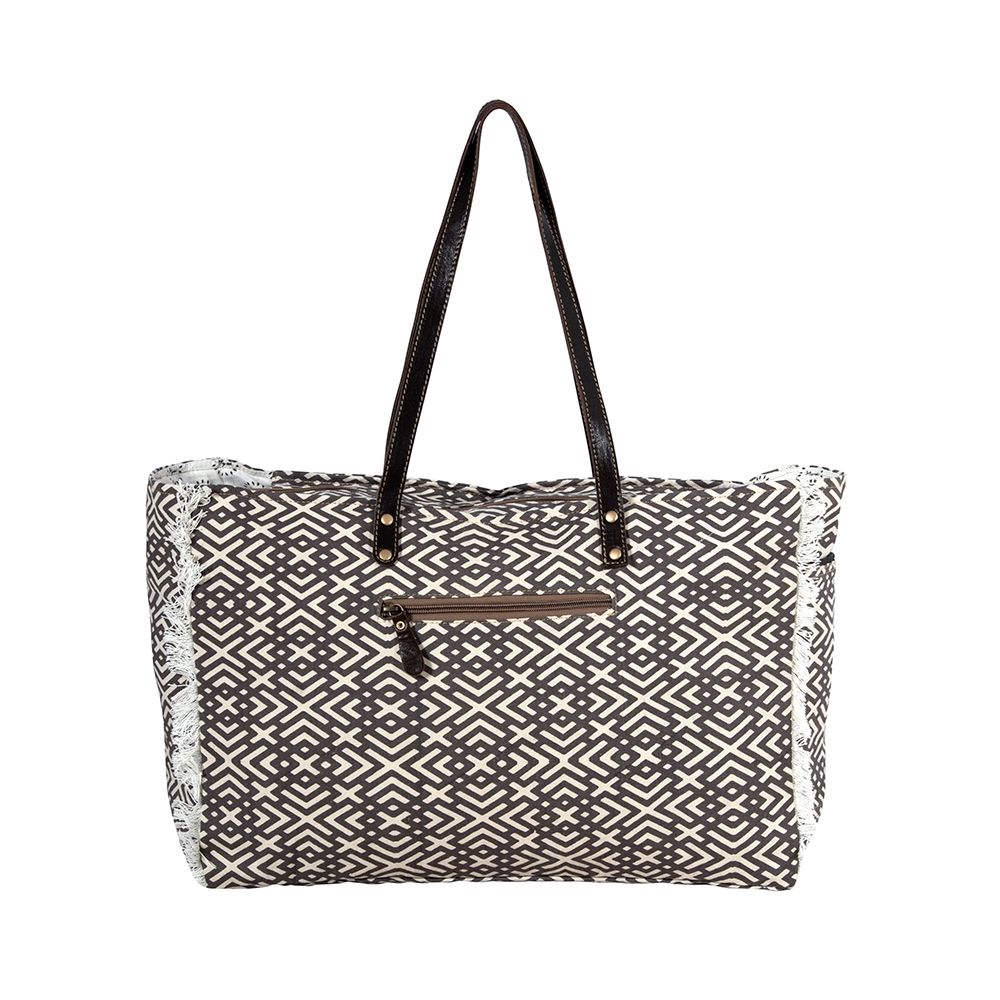 Terrence Geometric Weekender Bag