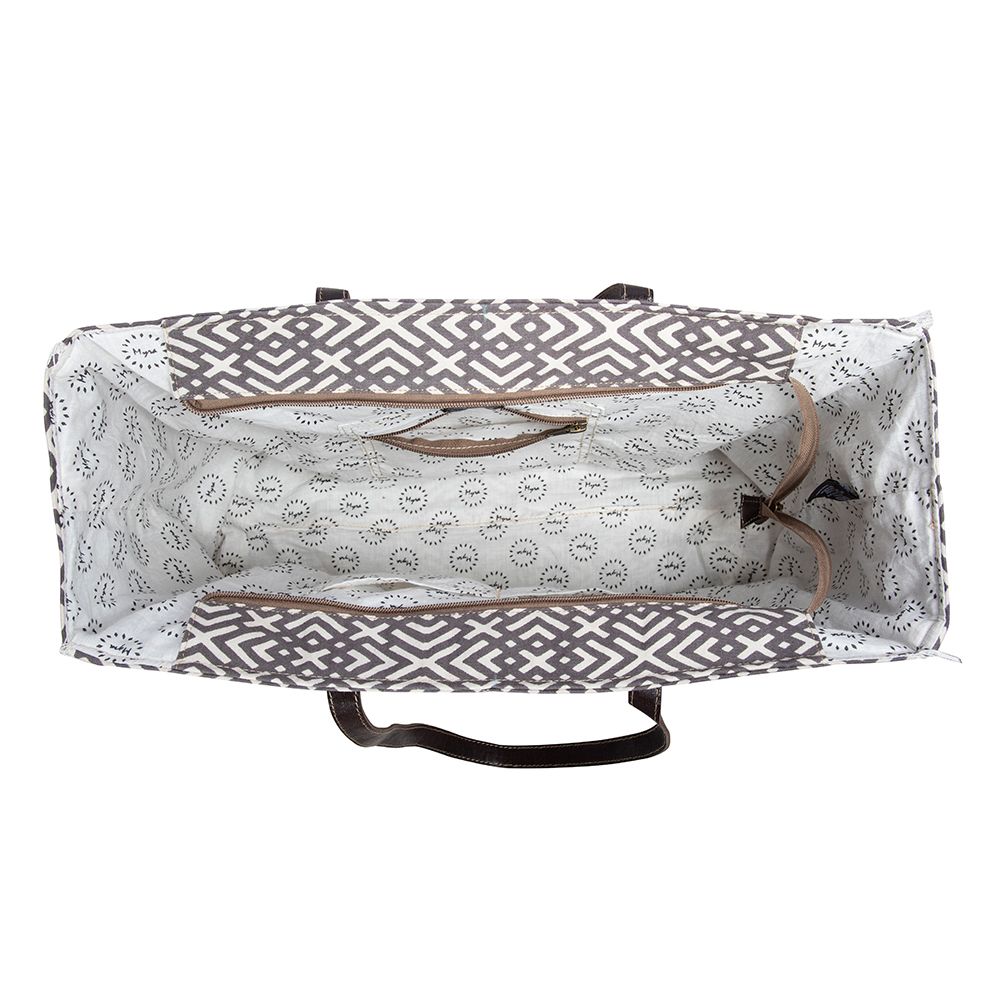 Terrence Geometric Weekender Bag