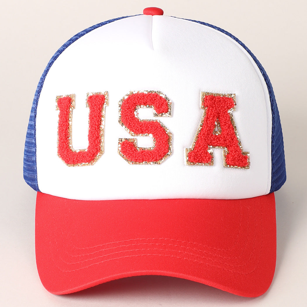 USA Patched Trucker Hat