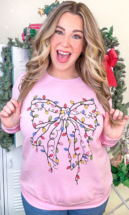 Christmas Bow Sweatshirt