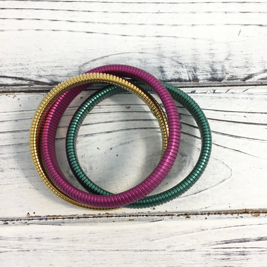 Mardi Gras Bangle Bracelets