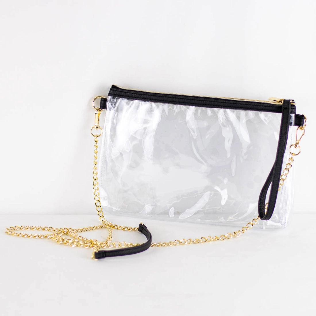 Candace Double Zip Clear Crossbody