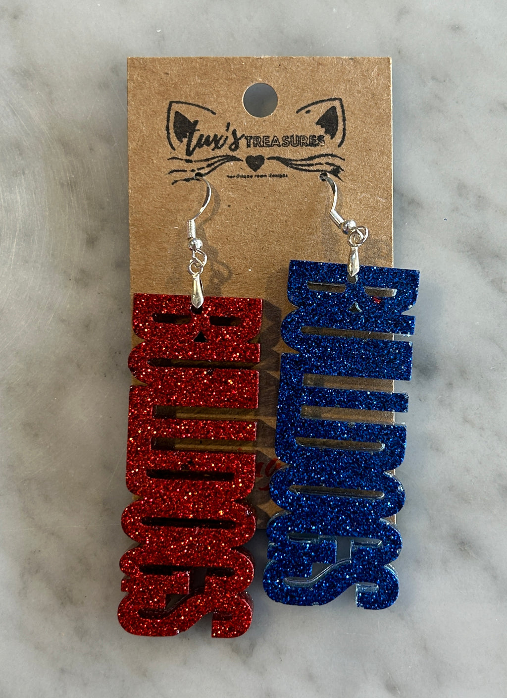 Bulldogs Dangle Earrings