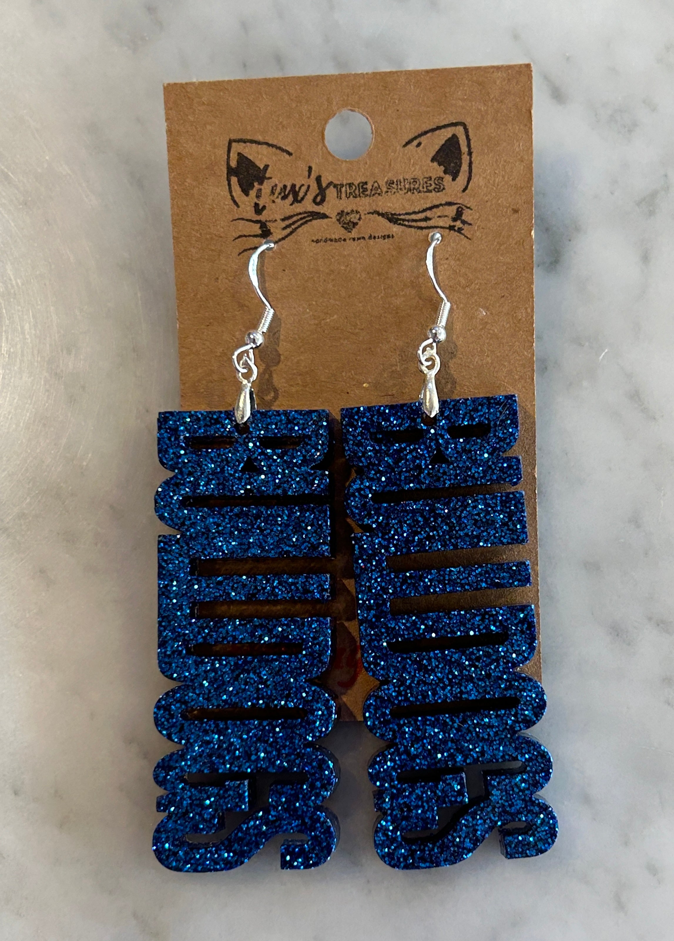 Bulldogs Dangle Earrings