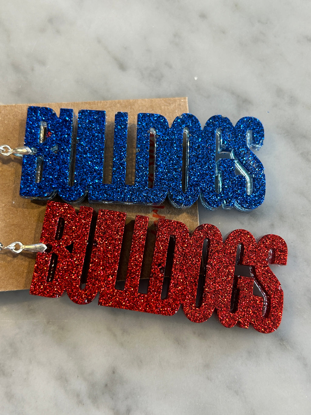 Bulldogs Dangle Earrings