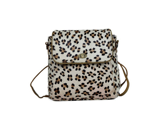 Quaint Leopard Print Backpack- Myra