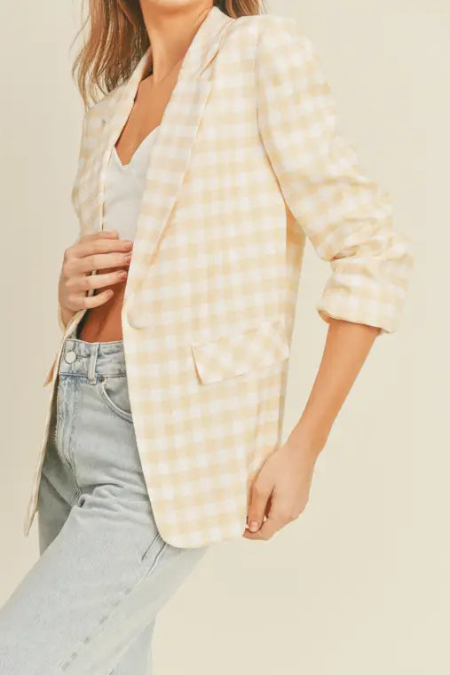 Plaid For Days Blazer