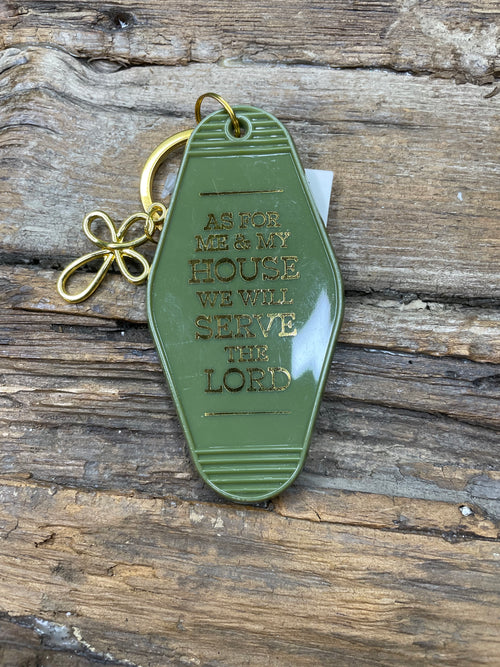 As For Me And My House Hotel Keychain