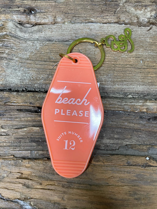 Beach Please Keychain