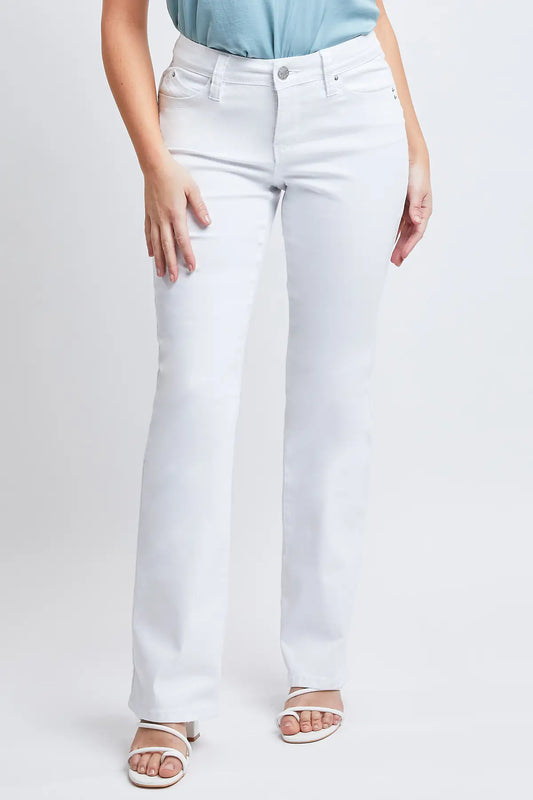 Missy White Boot-Cut Jeans